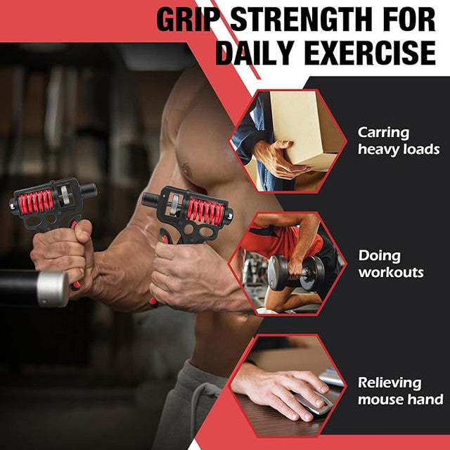 Hand Gripper - Adjustable Resistance Strength Trainer (10-60kg)