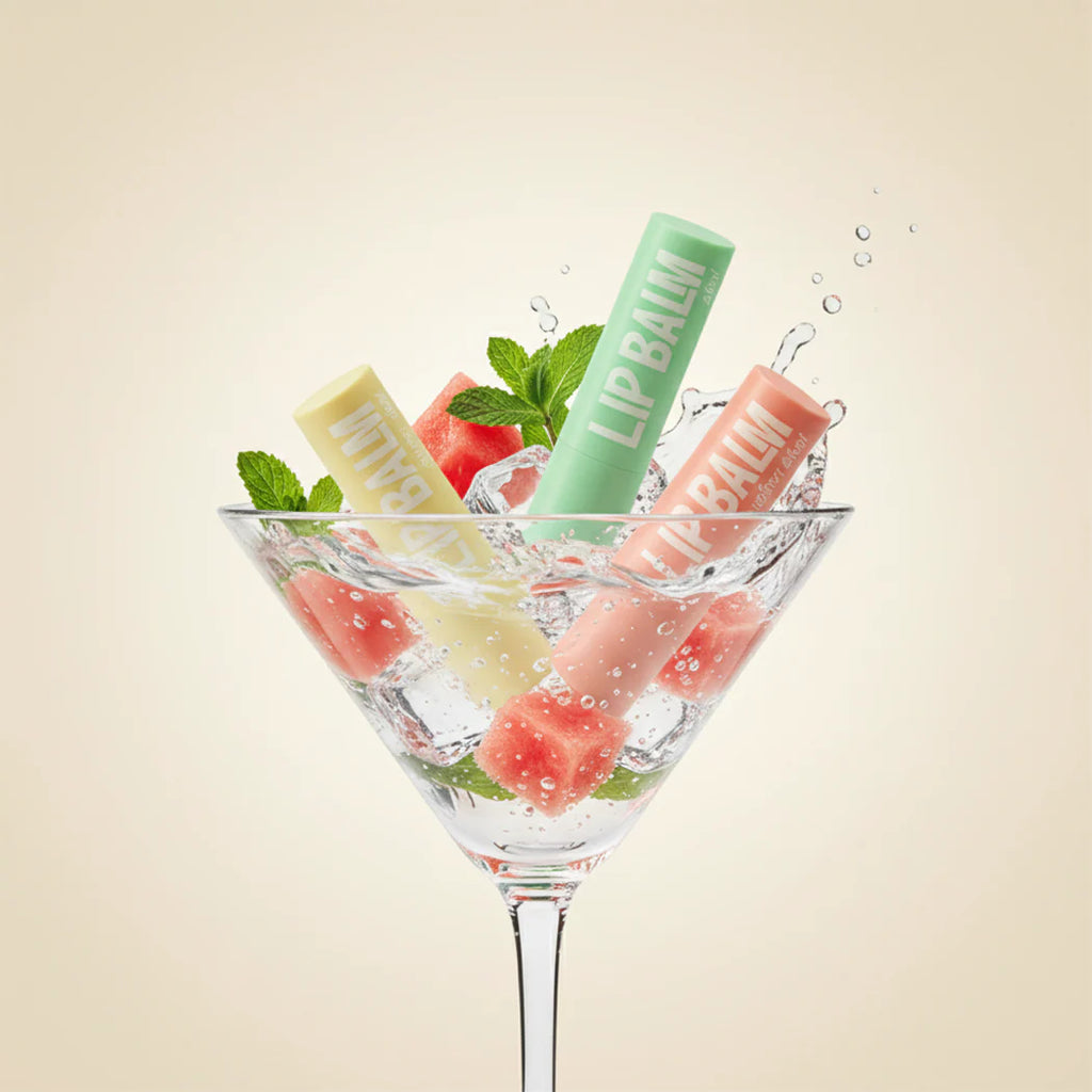 Pack of 4 Lips Moisturizing Lip Balm - Vibrant Colors