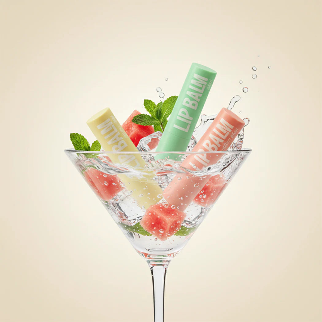 Pack of 4 Lips Moisturizing Lip Balm - Vibrant Colors