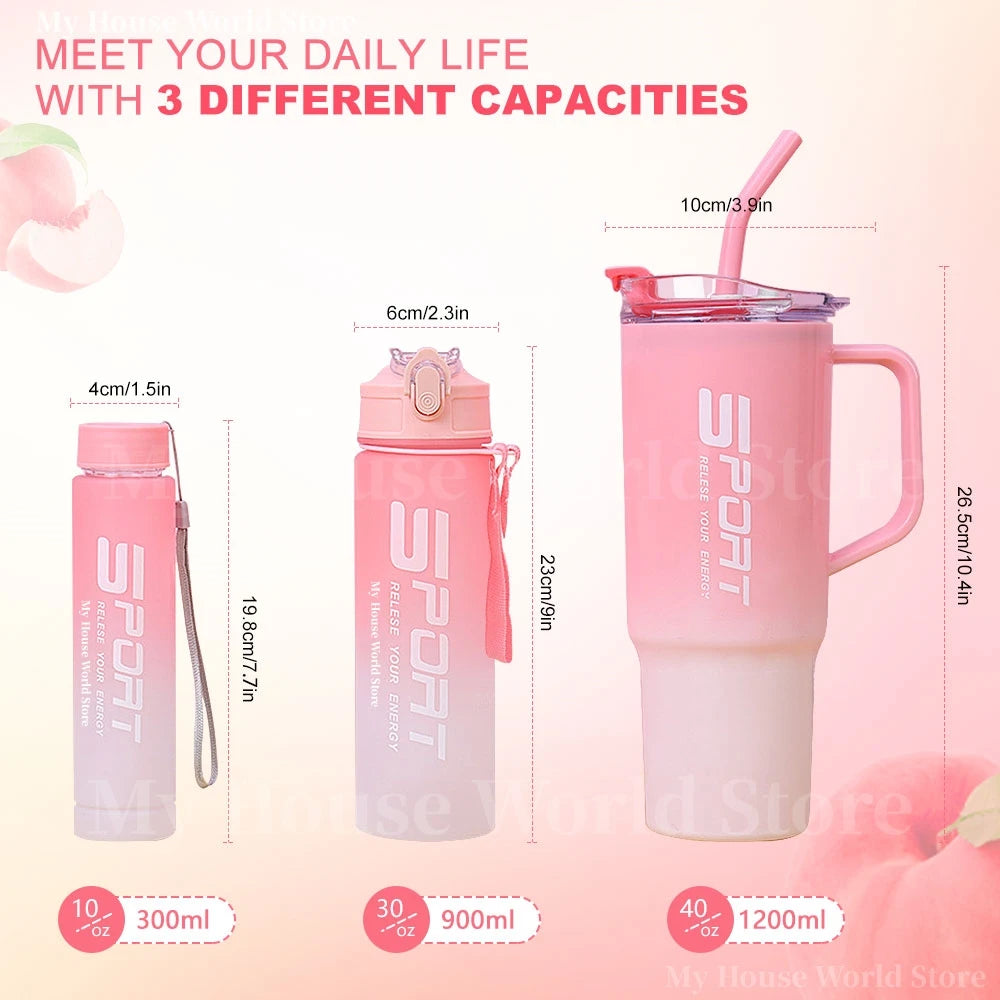 Tumbler 3-Piece Hydration Set - Premium  Pack for Gym & Daily Use.
